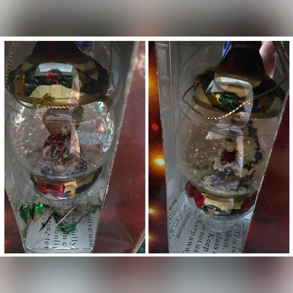 KIRKLAND SIGNATURE 6pc waterglobe Christmas ornaments in boxes - Picture 4 of 4